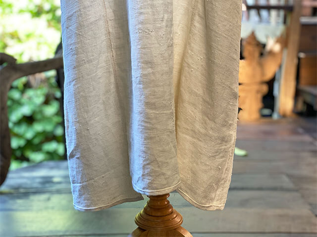 Karma HEMP100% 手織り ロング キャミ ワンピース・きなり