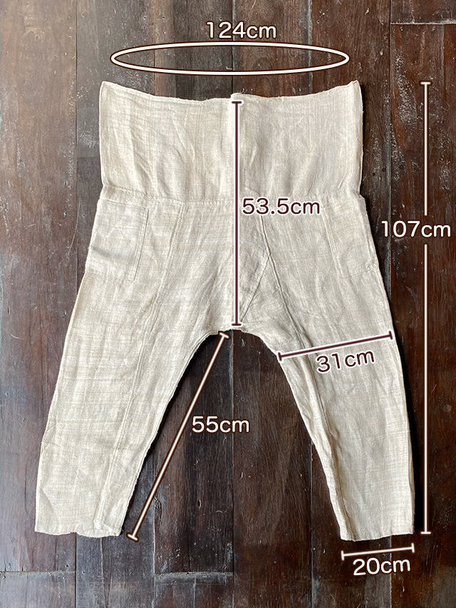 Karma HEMP100% タイパンツ
