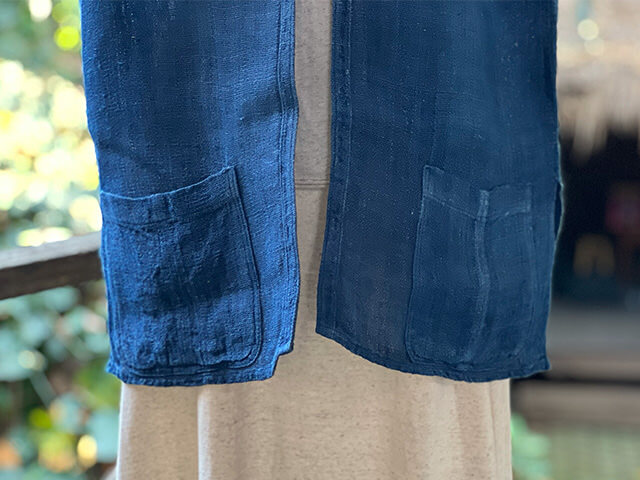 Karma HEMP100% 手織り ベスト・草木染め