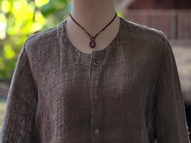 Karma HEMP100% 手織り ジャケット・草木染め