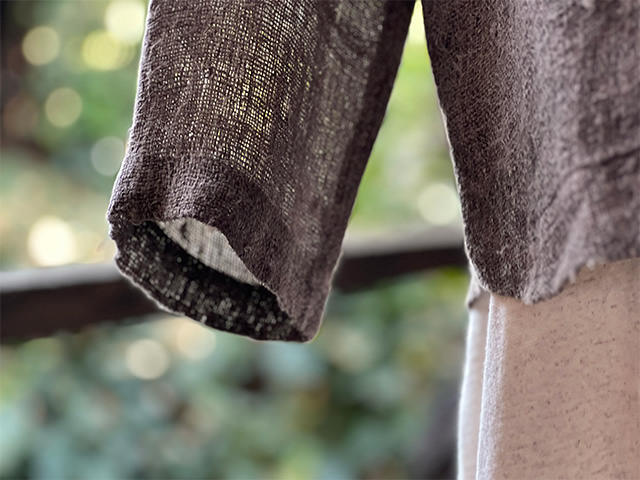 Karma HEMP100% 手織り ジャケット・草木染め