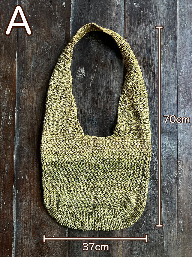 Karma HEMP100% 手編み ショルダーバッグ