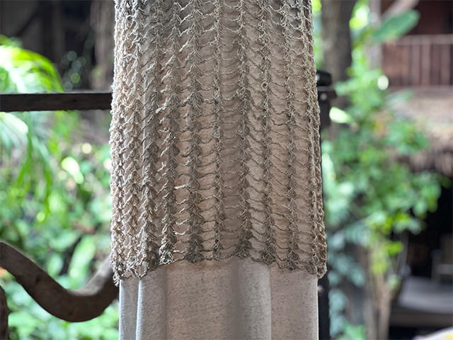 Karma HEMP100% 手編み ノースリーブ ワンピース