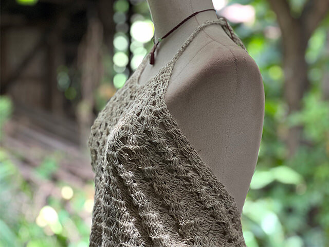 Karma HEMP100% 手編み キャミソール