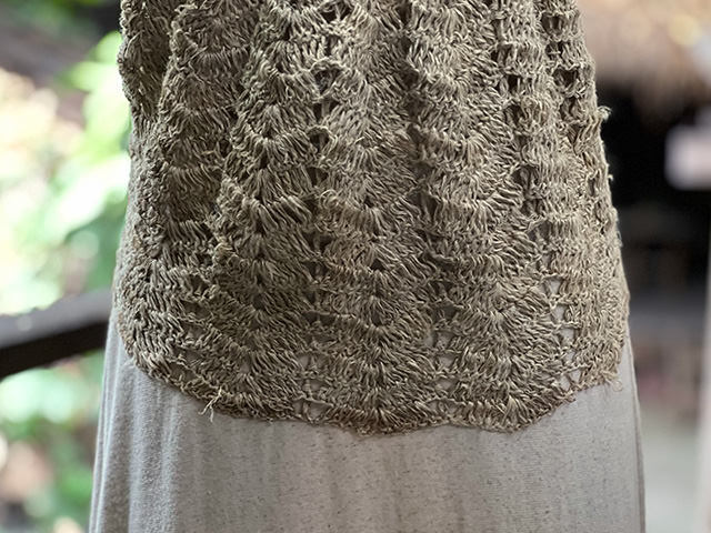 Karma HEMP100% 手編み キャミソール