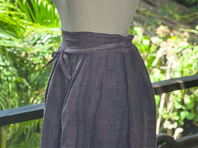 Karma HEMP100% 手織り スカート・草木染め
