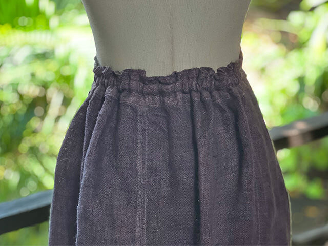 Karma HEMP100% 手織り スカート・草木染め