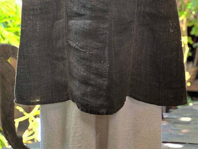 Karma HEMP100% 手織り ノースリーブ ワンピース・草木染めグラデーション