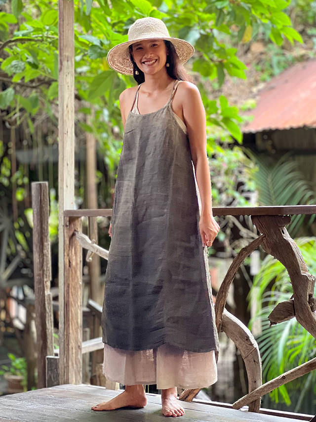 シェリエノースリーブワンピース GLOBAL WORK ワンピース さらさらリラックスノースリーブワンピース