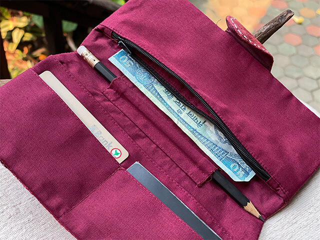 HEMP 手刺繍 _財布