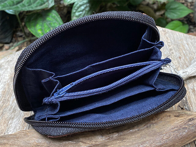 HEMP タッセル付き 古布 財布