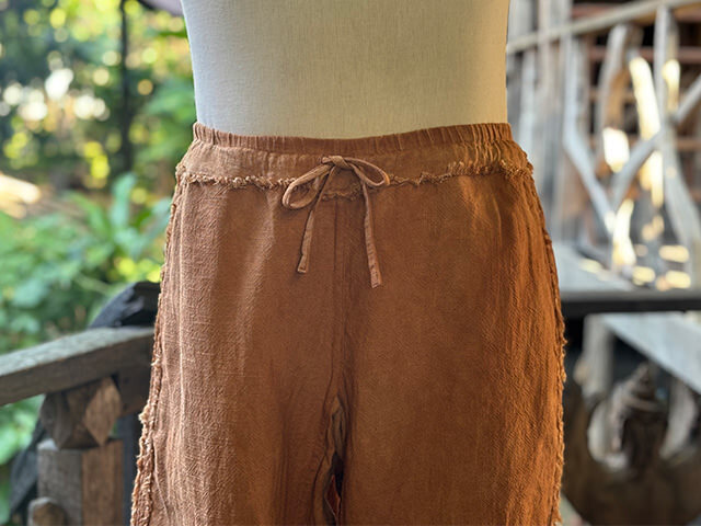 asana HEMP100% 厚手 作務衣 パンツ・草木染め