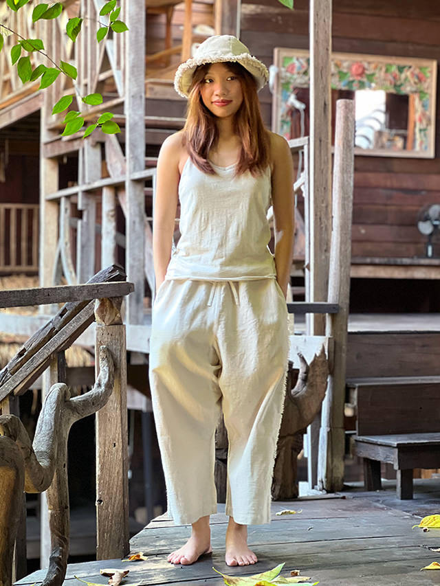 Payaka パヤカ　8部丈　ガウチョパンツ Payaka パヤカ 8部丈 ガウチョパンツ asana ヘンプコットン