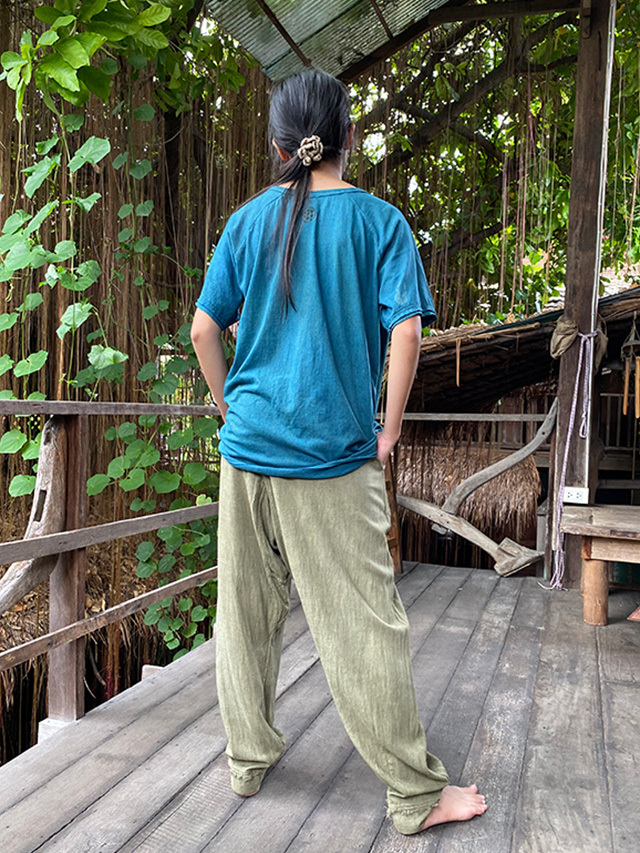 asana HEMP100% テロテロ 作務衣 パンツ・草木染め【パヤカ オンライン