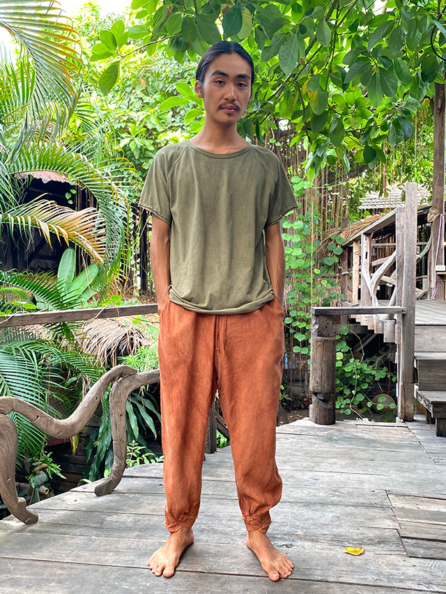 asana HEMP100% テロテロ 作務衣 パンツ・草木染め【パヤカ オンライン