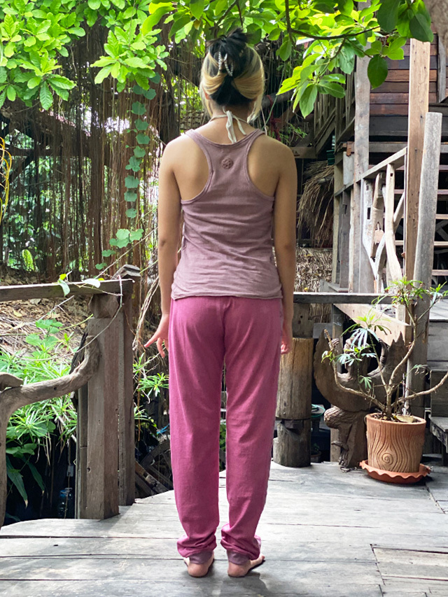 payaka パヤカ ヘンプ ジャージ asana 麻柄 麻の葉 asana ヘンプコットン 厚手 麻柄 ジャージ トップス・草木染め