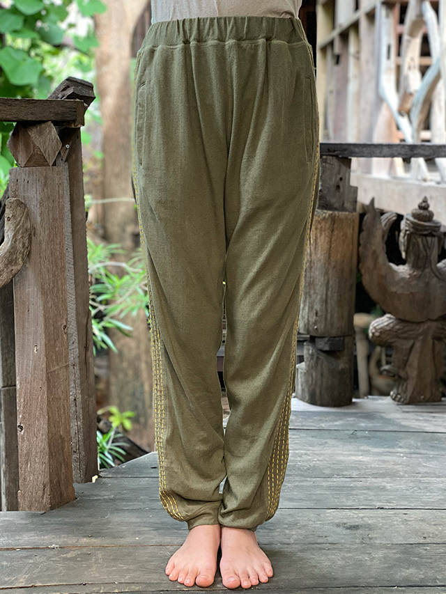 パンツ PAYAKA asana asana ヘンプコットン 厚手 インナーパンツ・草木染め【パヤカ