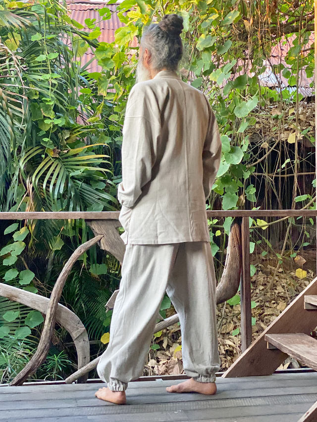 asana HEMP100% 厚手 作務衣 パンツ・きなり【パヤカ オンラインショップ】 