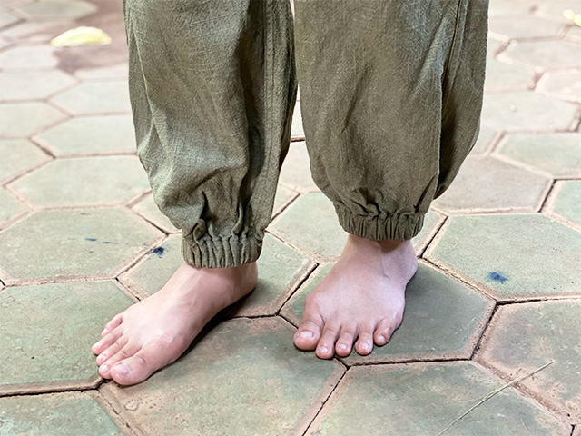asana HEMP100% 厚手 NEW 作務衣 パンツ・きなり