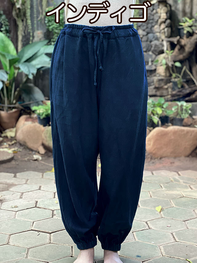 新品　PAYAKA   パヤカ　asana  ヘンプ100%  作務衣パンツ asana HEMP100% 厚手 作務衣 パンツ・きなり【パヤカ オンライン