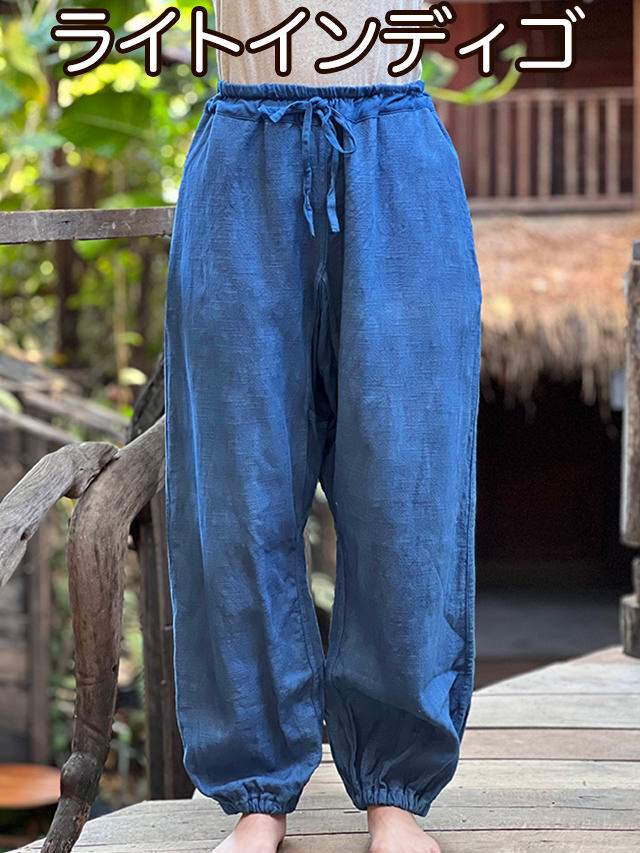 作務衣　手紡ぎ手織り生地　綿100% 先染め　オールハンドメイド作務衣 作務衣 手紡ぎ手織り生地 綿100% 先染め オールハンドメイド作務衣