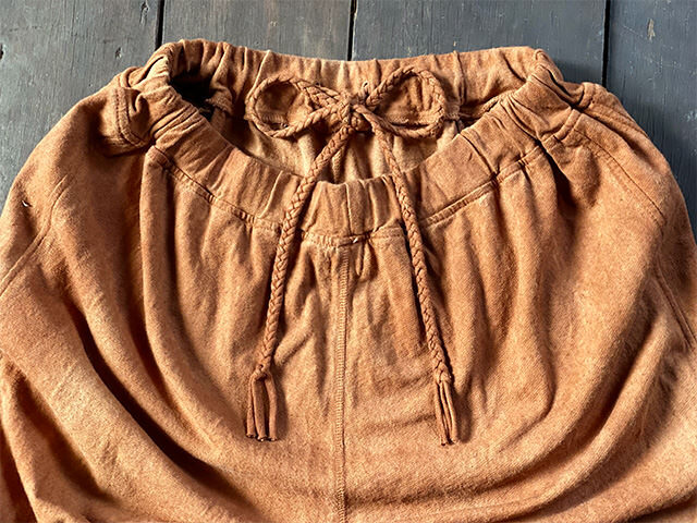 asana ヘンプコットン 厚手 ジャージ パンツ・草木染め