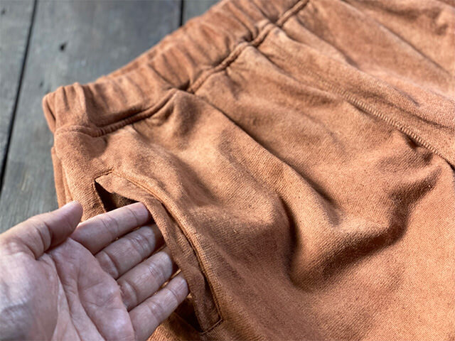 asana ヘンプコットン 厚手 ジャージ パンツ・草木染め