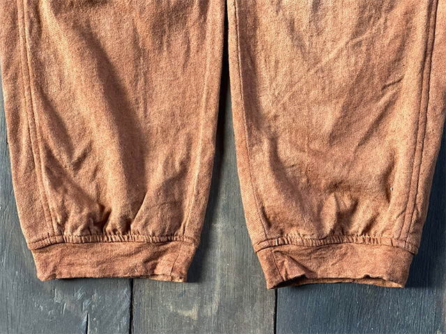 asana ヘンプコットン 厚手 ジャージ パンツ・草木染め