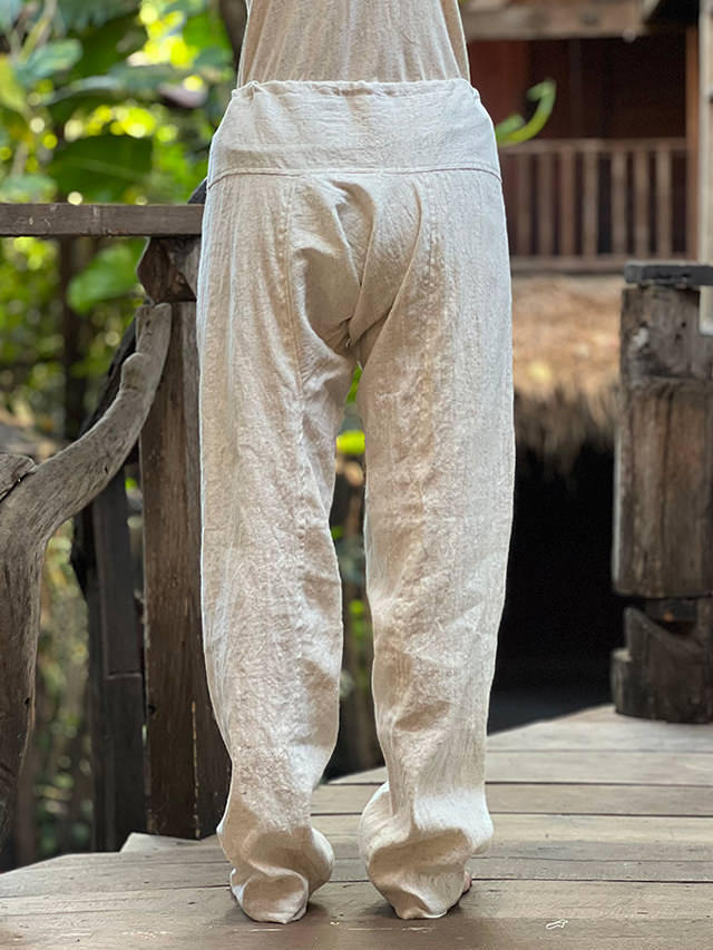 asana HEMP100% レンテン パンツ・きなり【パヤカ オンラインショップ】