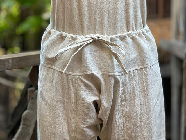 asana HEMP100% 厚手 レンテン パンツ・きなり