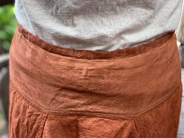 asana HEMP100% 厚手 レンテン パンツ・きなり