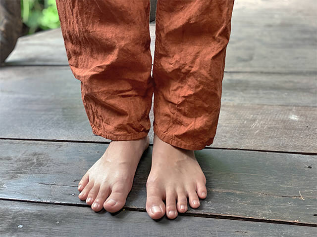 asana HEMP100% 厚手 レンテン パンツ・きなり