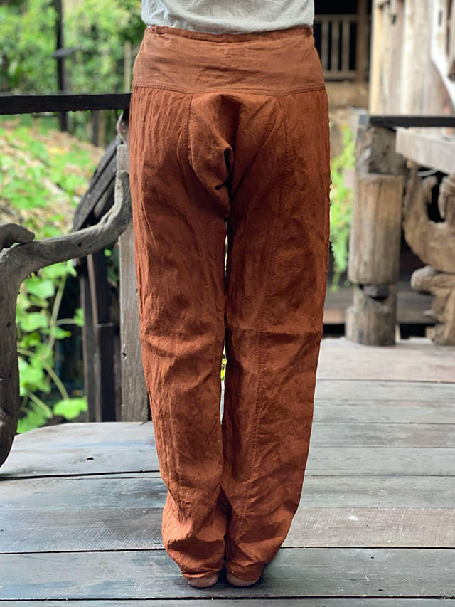 asana HEMP100% レンテン パンツ・草木染め【パヤカ オンラインショップ】