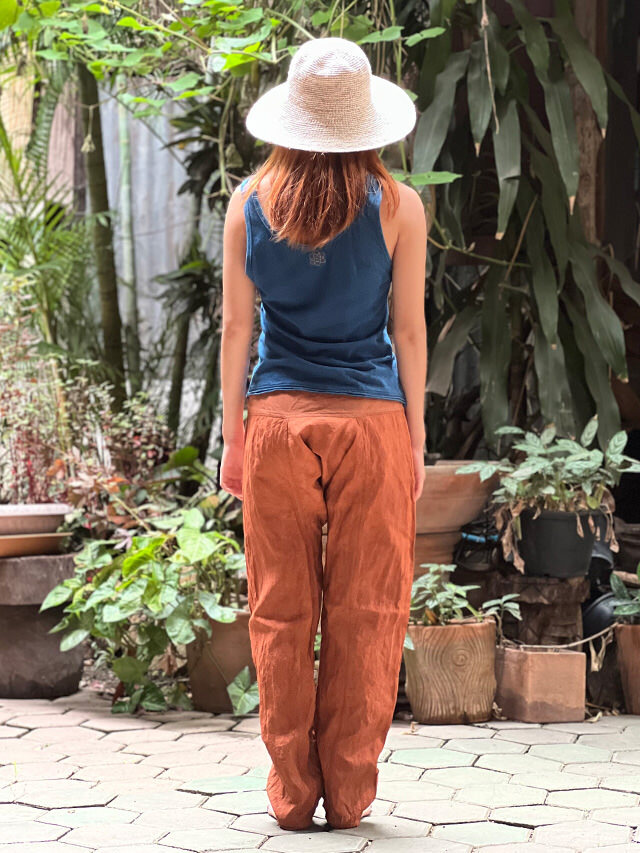 asana HEMP100% レンテン パンツ・草木染め【パヤカ オンラインショップ】