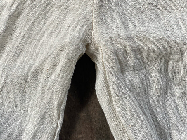 asana 麻100% ガーゼ パンツ・きなり