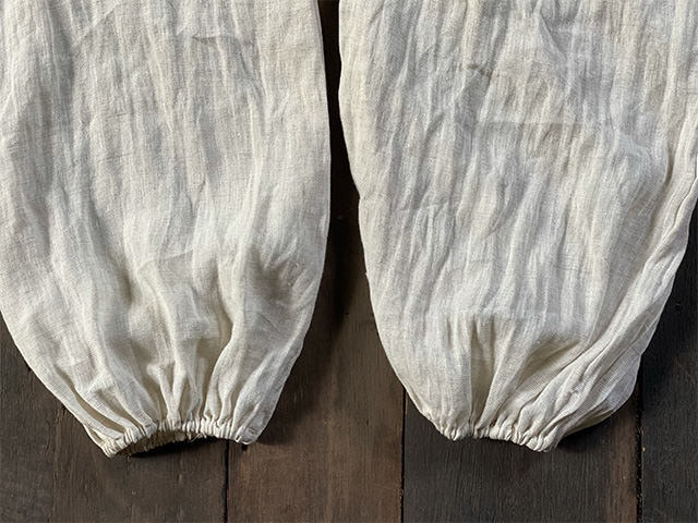 asana 麻100% ガーゼ パンツ・きなり