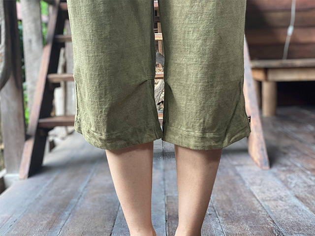 asana ヘンプコットン 厚手 ショートパンツ・きなり