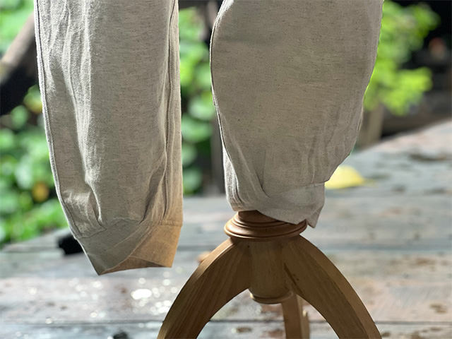 asana HEMP100% 厚手 NEW 作務衣 パンツ・きなり【パヤカ