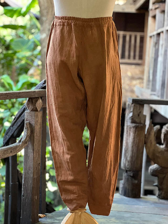 asana HEMP100% 厚手 NEW 作務衣 パンツ・草木染め【パヤカ オンライン