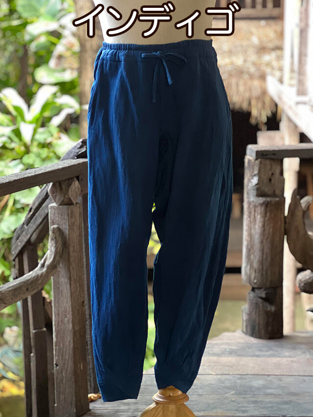 asana HEMP100% 厚手 NEW 作務衣 パンツ・草木染め【パヤカ オンライン