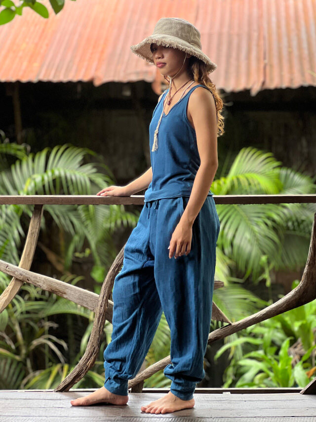 asana HEMP100% 厚手 NEW 作務衣 パンツ・草木染め【パヤカ オンライン