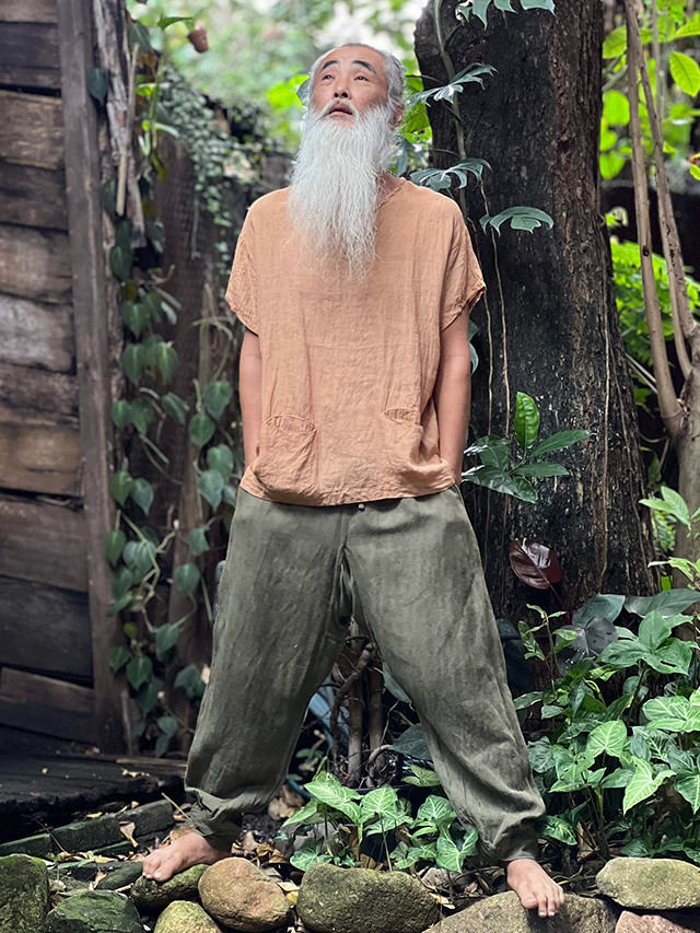 asana HEMP100% 厚手 NEW 作務衣 パンツ・草木染め【パヤカ オンライン