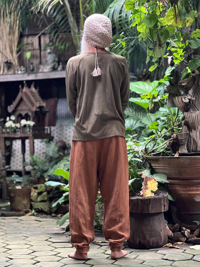 asana HEMP100% 厚手 NEW 作務衣 パンツ・草木染め【パヤカ オンライン