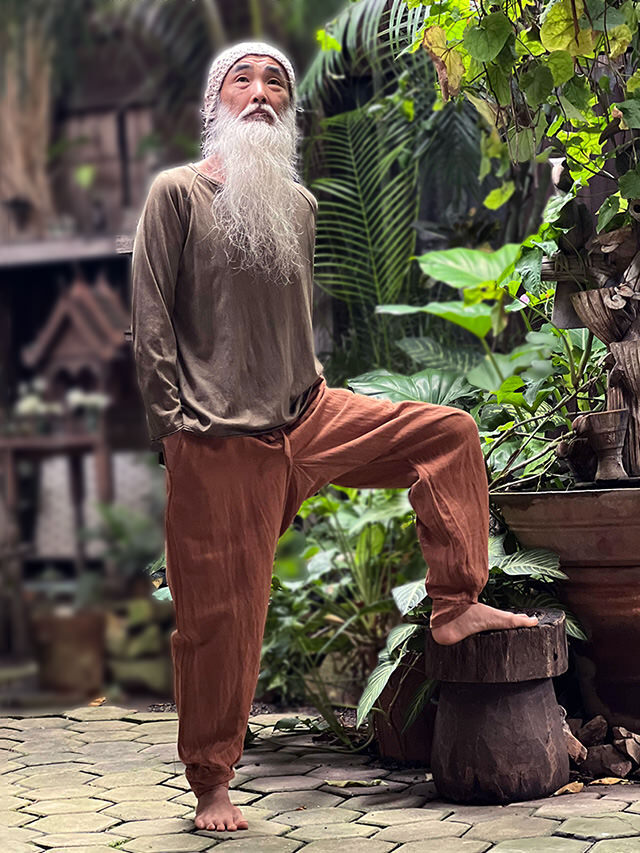 asana HEMP100% 厚手 NEW 作務衣 パンツ・草木染め【パヤカ オンライン