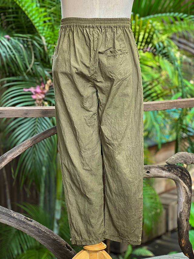 asana HEMP100% ストレート パンツ・草木染め【パヤカ オンライン
