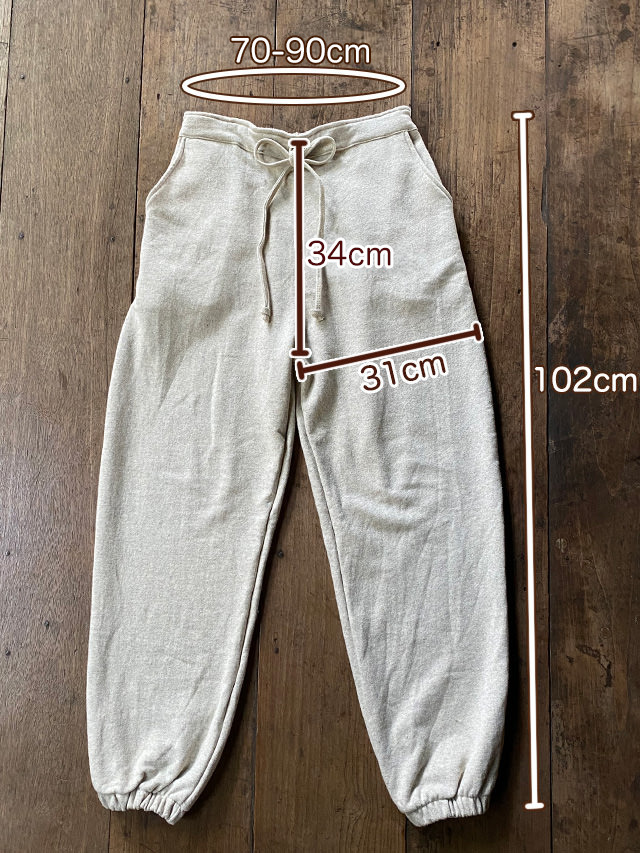 asana ヘンプコットン ふかふか パンツ・きなり