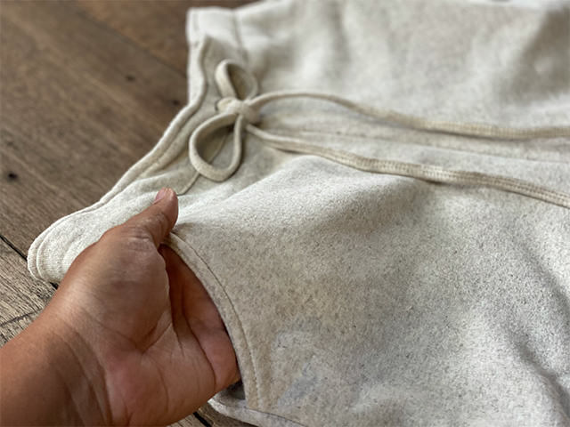 asana ヘンプコットン ふかふか パンツ・きなり