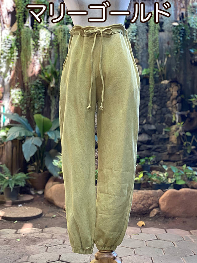 asana ヘンプコットン ふかふか パンツ・草木染め【パヤカ オンライン