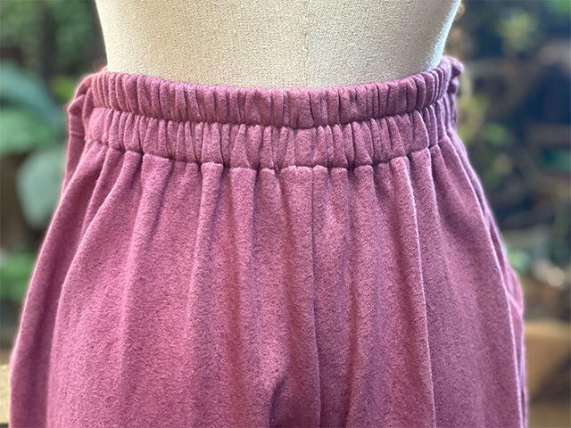 asana ヘンプコットン ふかふか パンツ・草木染め 