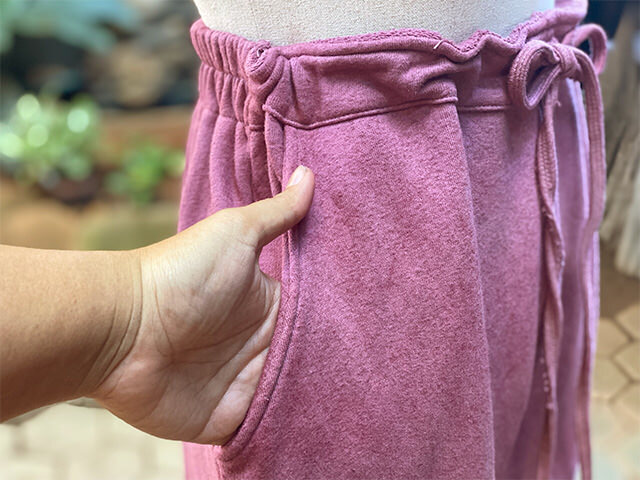 asana ヘンプコットン ふかふか パンツ・草木染め 